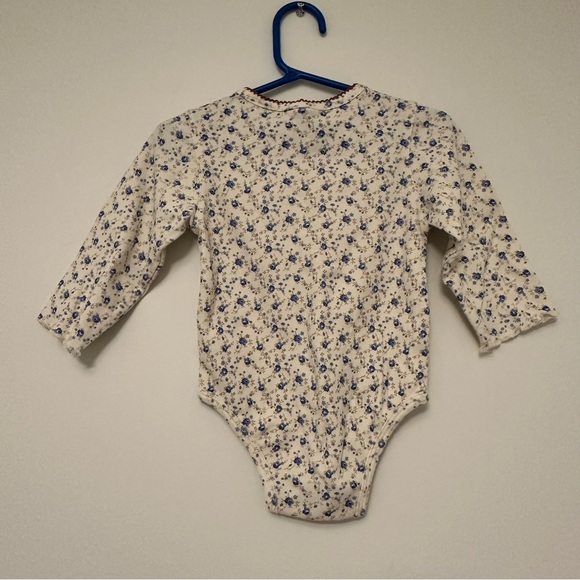 Vintage Disney Mickey and Minnie Mouse 2 pc Set Denim Overalls Dress and Onesie - Picture 6 of 9